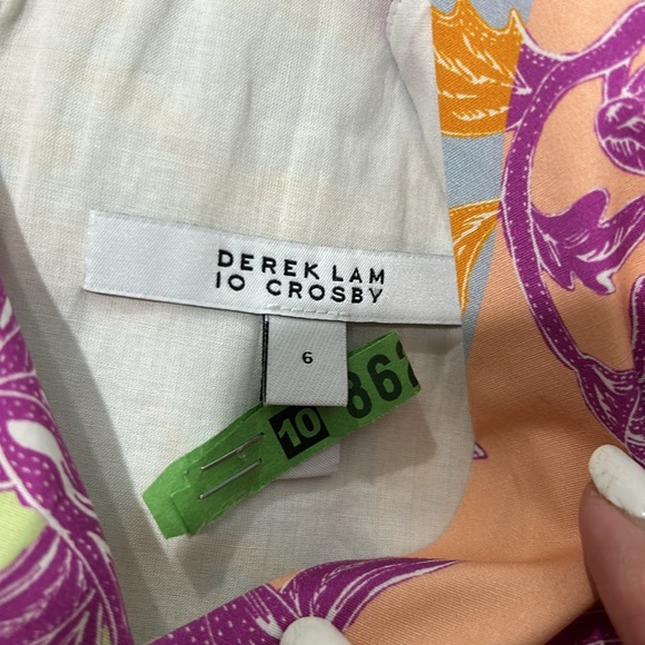 Derek Lam 10 Crosby printed dress.  Size 6 - Picture 6 of 7